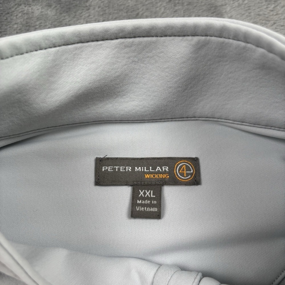 Masters Peter Millar Perth Performance Grey 1/4 Z… - image 3